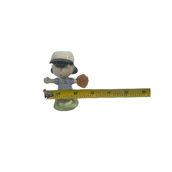 LENOX PEANUTS Baseball Team Lucy Figurine Only With Mitt Glove - Picture 10 of 10